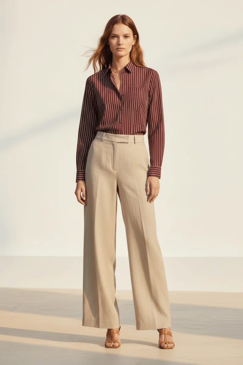 Vila Damen Bluse Vidarma Langarm Regular Shirt - Port Royale Bright White