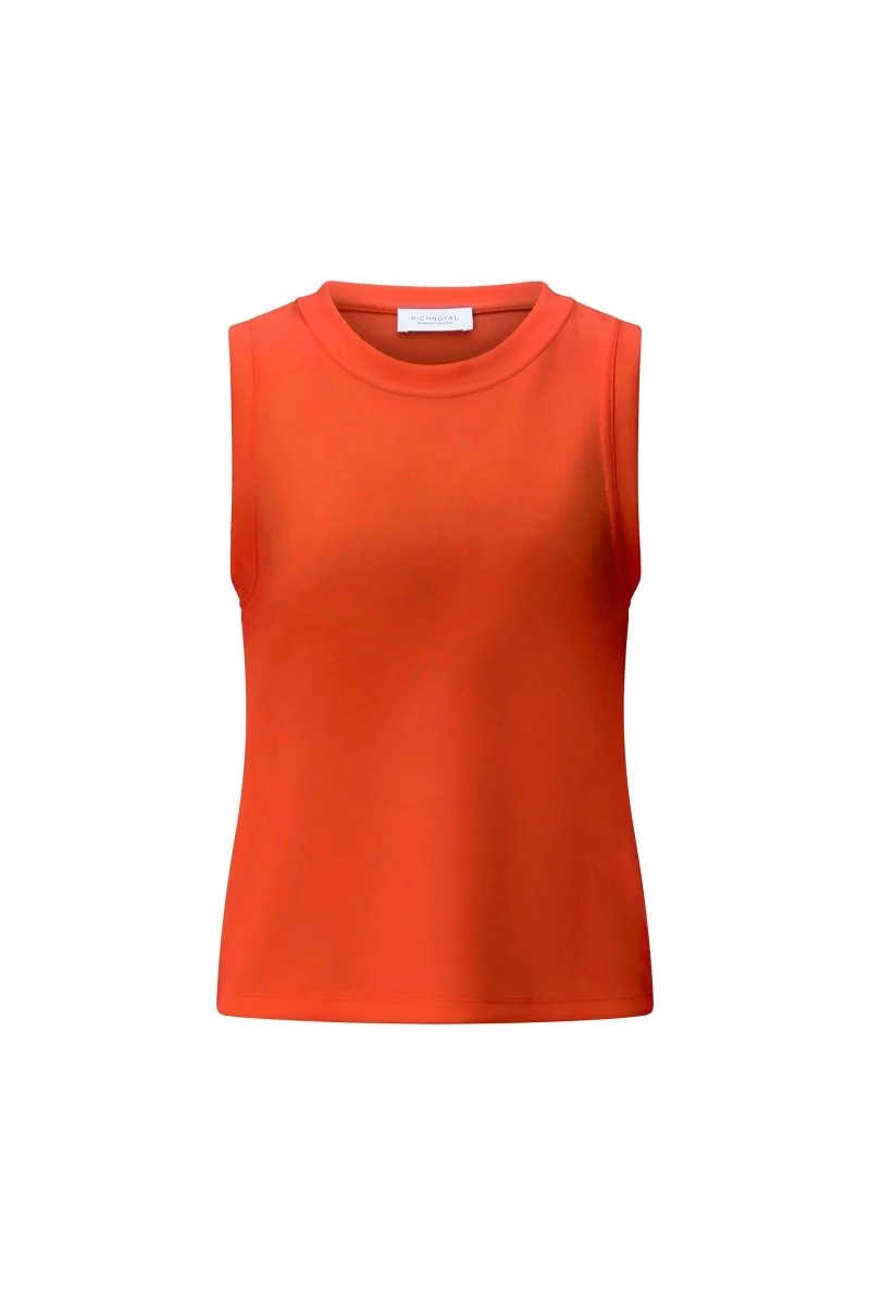 Rich & Royal Damen Scuba Top in lobster red