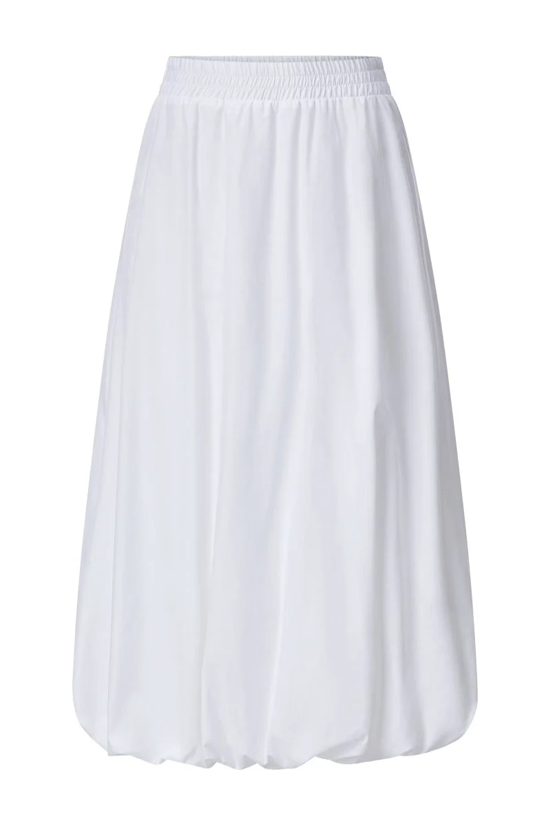 Rich & Royal Damen Baumwollrock im Balloon-Fit in white