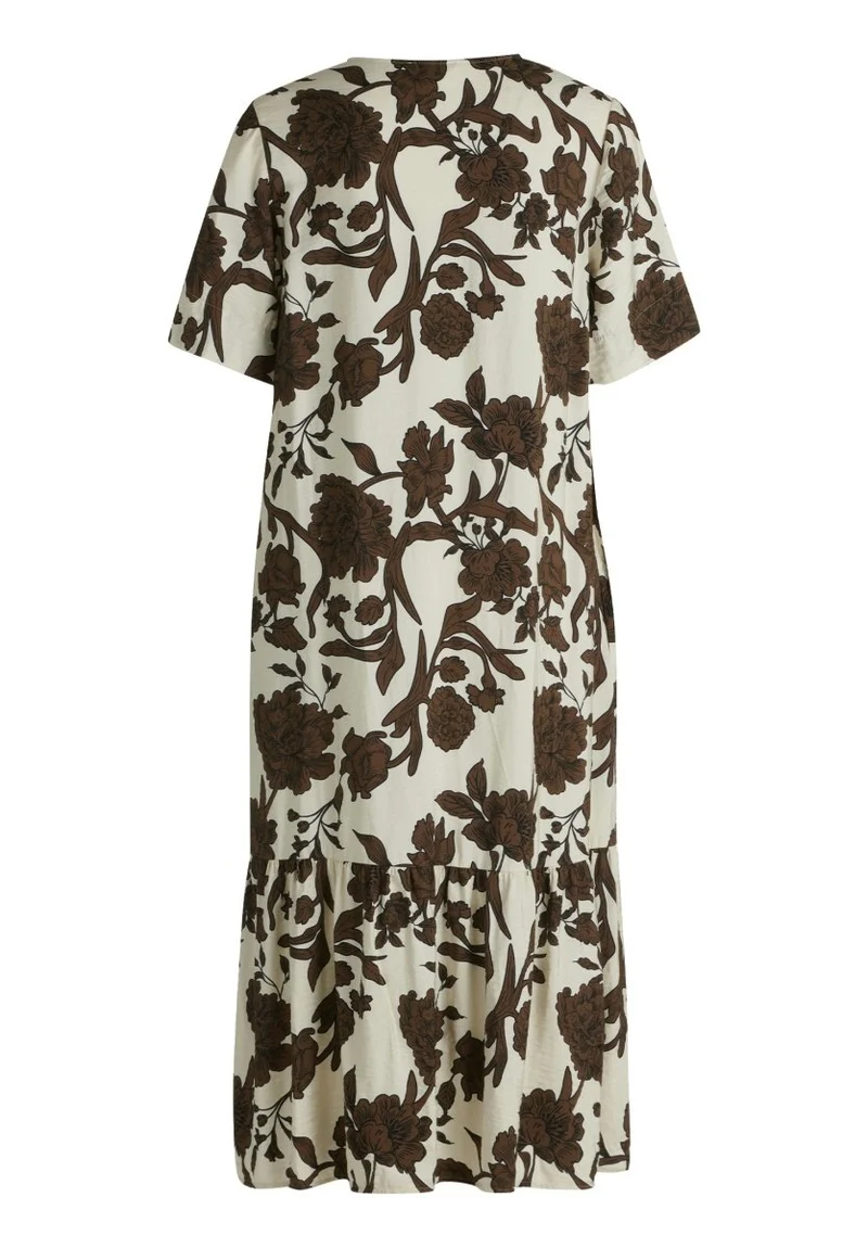 Cartoon Kleid Lang 1/2 Arm in der Farbe Beige