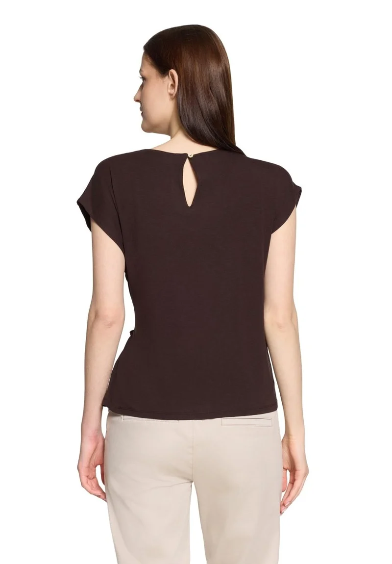Cartoon Shirt Kurz 1/2 Arm in der Farbe Braun
