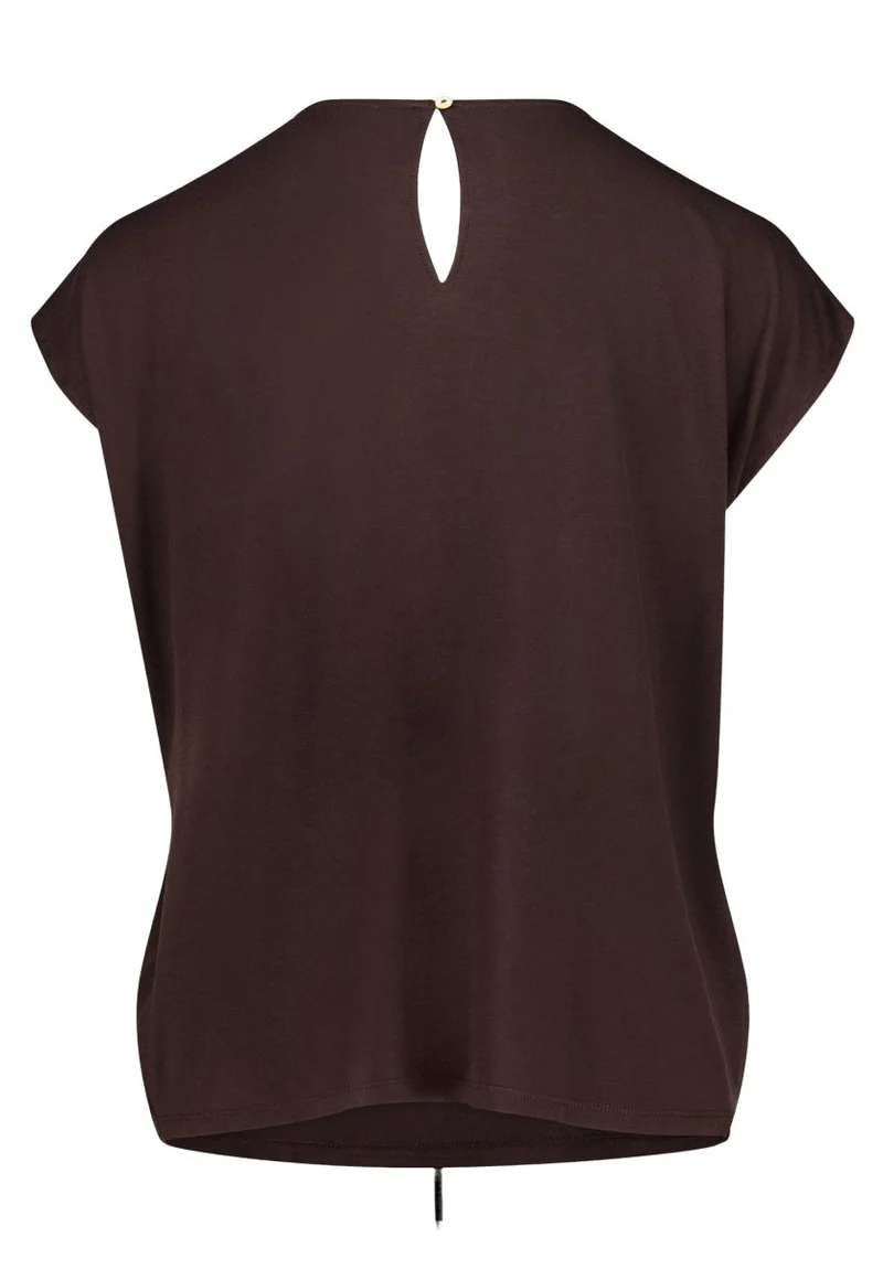 Cartoon Shirt Kurz 1/2 Arm in der Farbe Braun