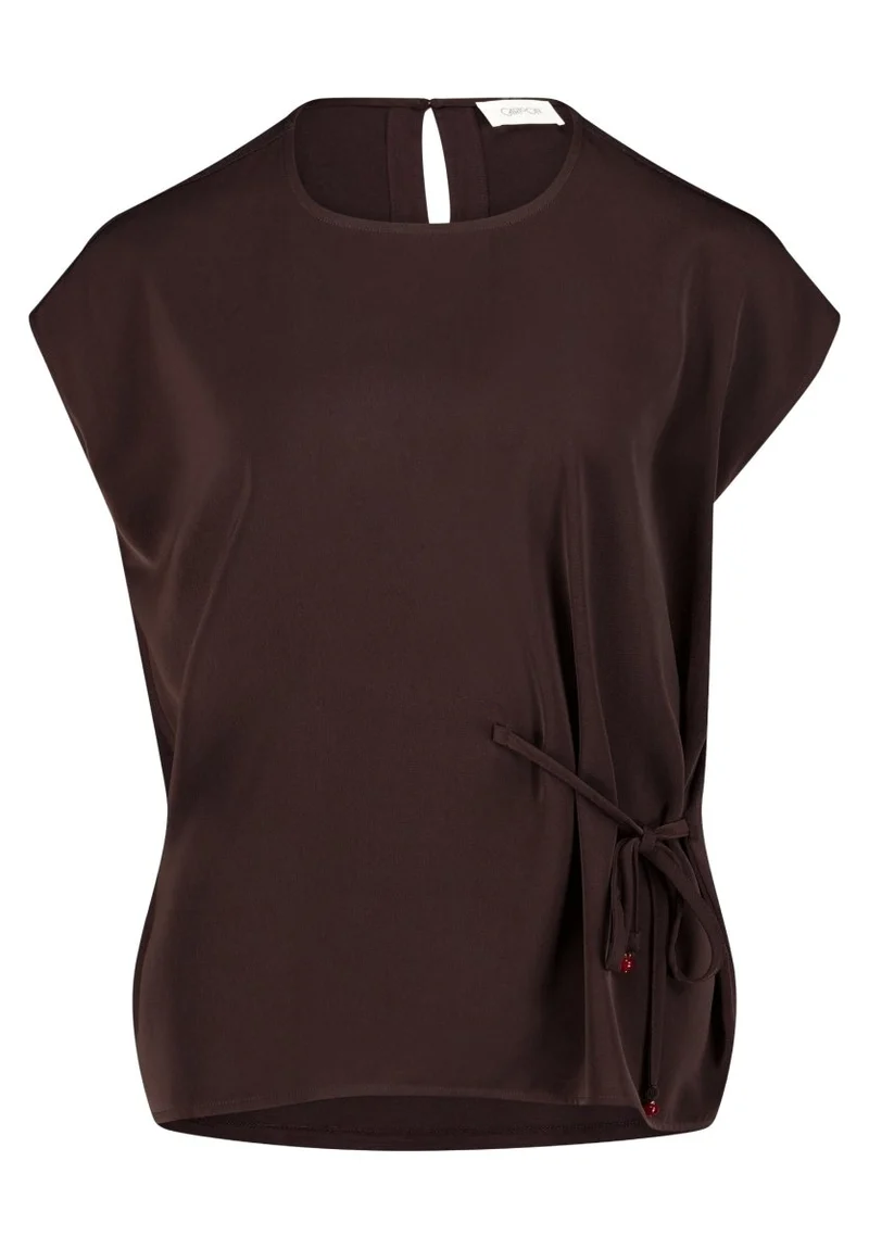 Cartoon Shirt Kurz 1/2 Arm in der Farbe Braun