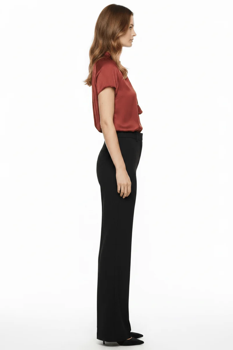 Cartoon Bluse Kurz 1/2 Arm in der Farbe Dunkel Rot