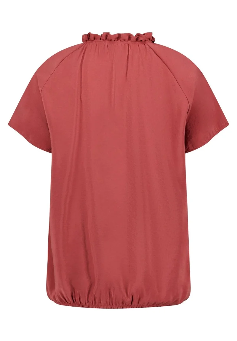 Cartoon Bluse Kurz 1/2 Arm in der Farbe Dunkel Rot