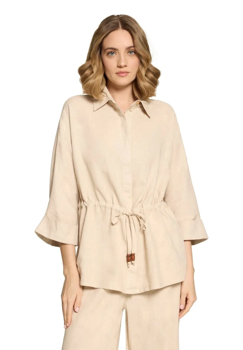 Cartoon Jacke Kurzarm in der Farbe Beige