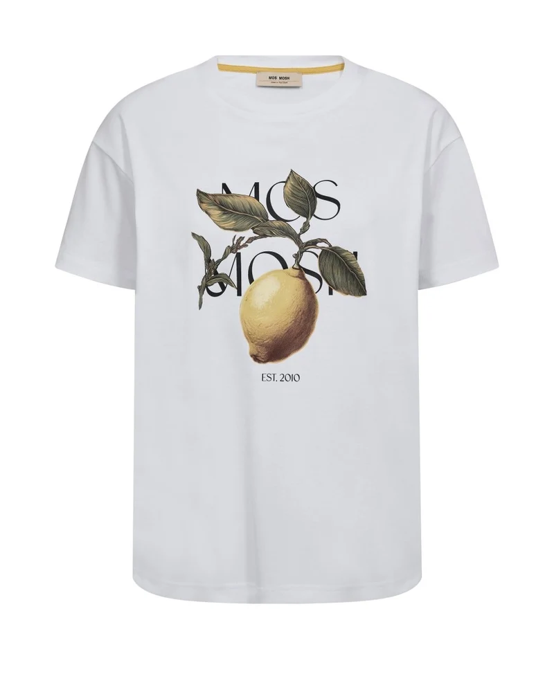 Mos Mosh Tees Fruit O-SS Tee Regular in Weiss