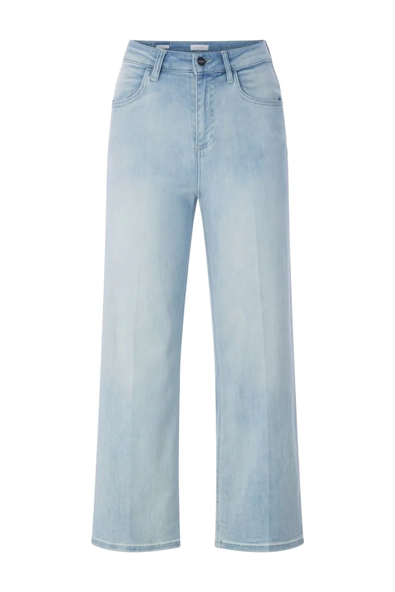 Rich & Royal Culotte Light Blue Satin Denim