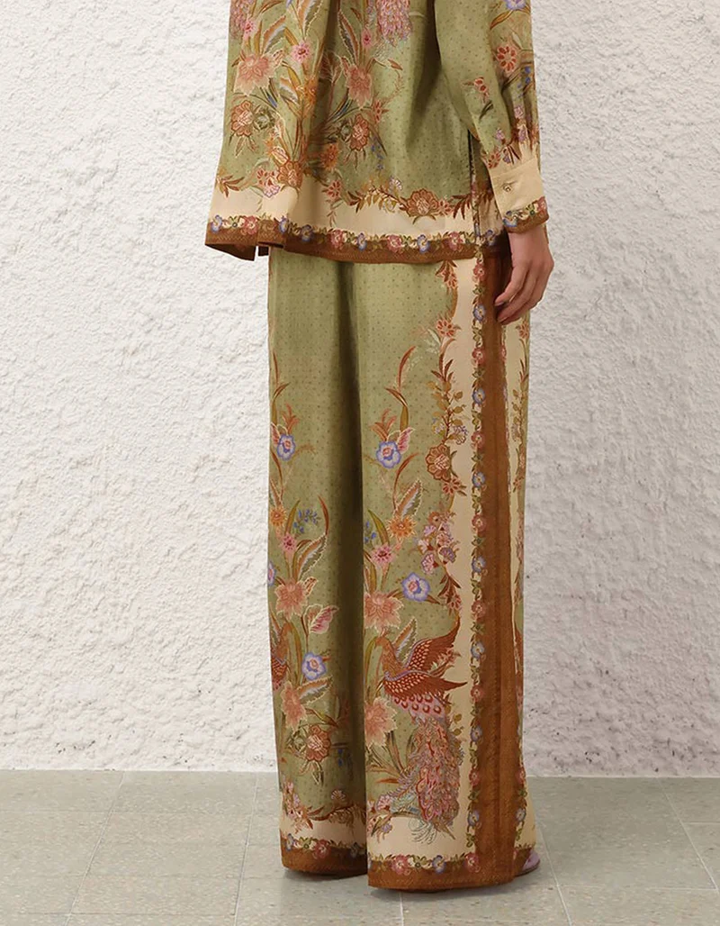 Wide-Leg Seiden-Hose Indra Relaxed