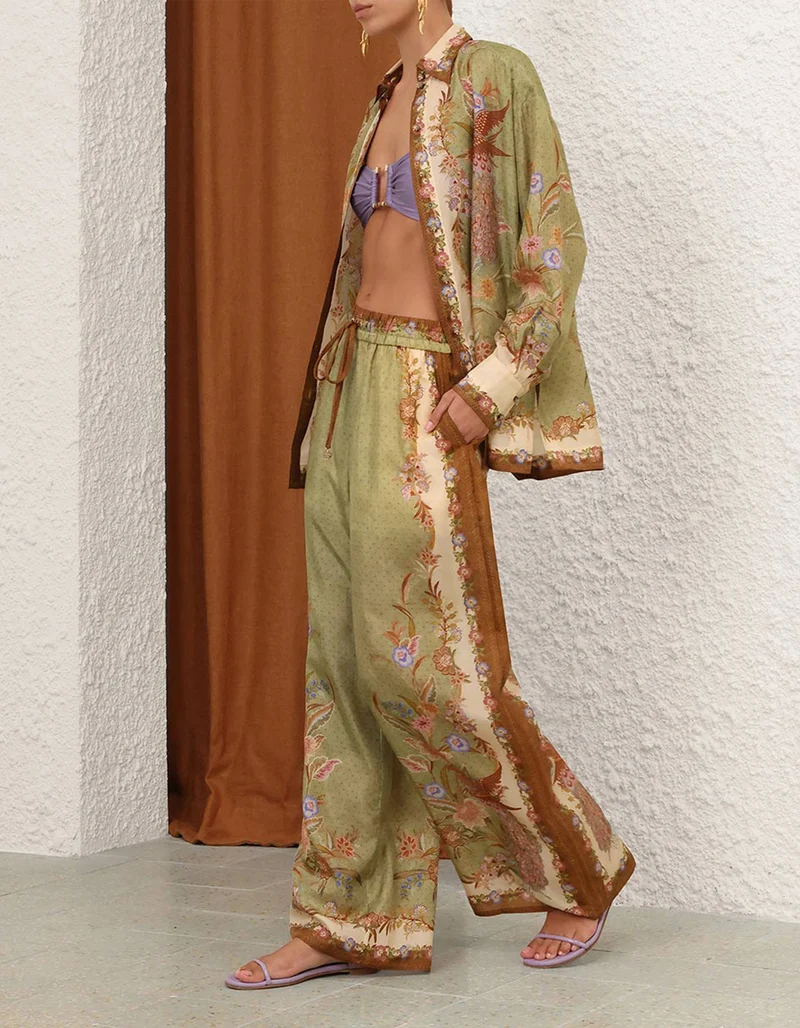 Wide-Leg Seiden-Hose Indra Relaxed