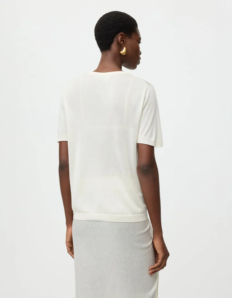 Feinstrick-Shirt Featherlight mit Kaschmiranteil