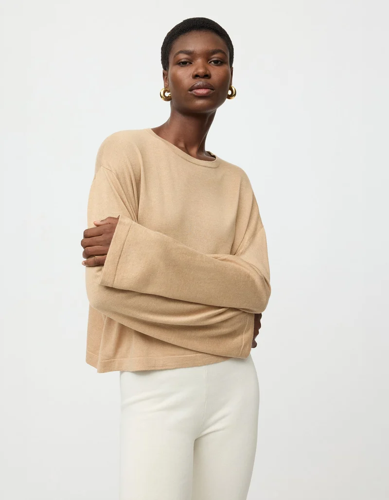Seiden-Kaschmir-Feinstrickpullover
