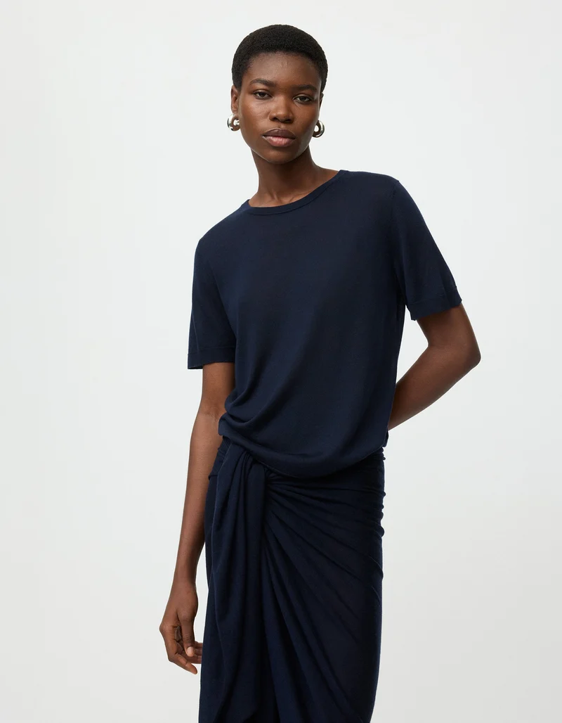 Feinstrick-Shirt Featherlight mit Kaschmiranteil