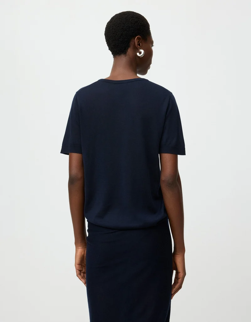 Feinstrick-Shirt Featherlight mit Kaschmiranteil