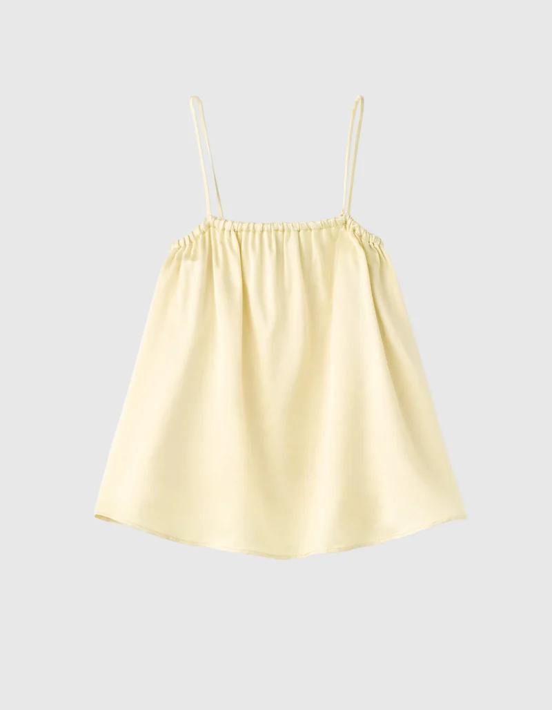 Wolle-Seiden-Mix Trägertop Singlet