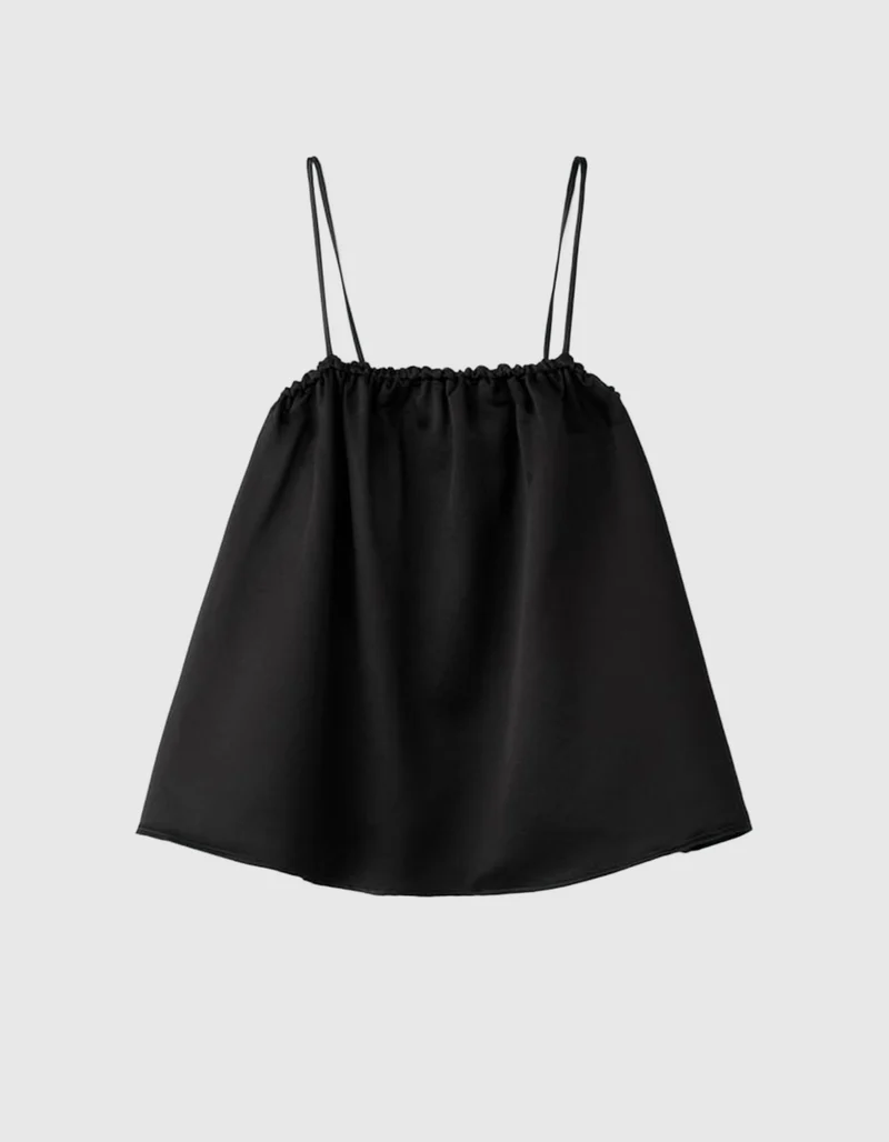 Wolle-Seiden-Mix Trägertop Singlet