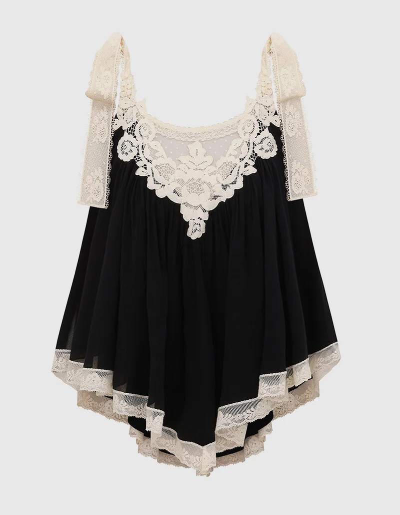 Top Roselight Cami mit Spitzendetails