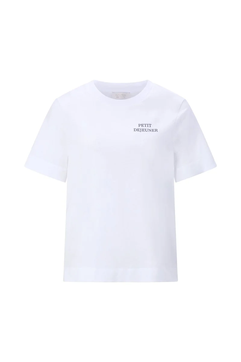Rich & Royal Queens Easy Fit T-Shirt Breakfast in der Farbe white