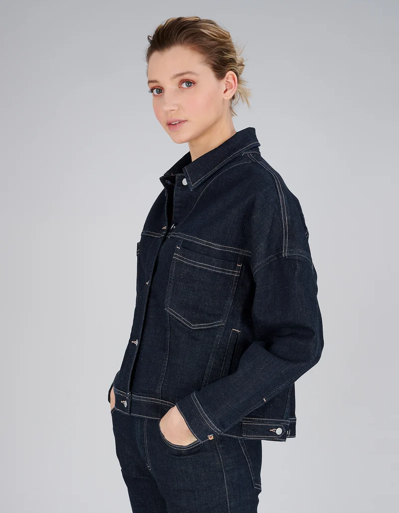 Oversize-Jeansjacke Amber