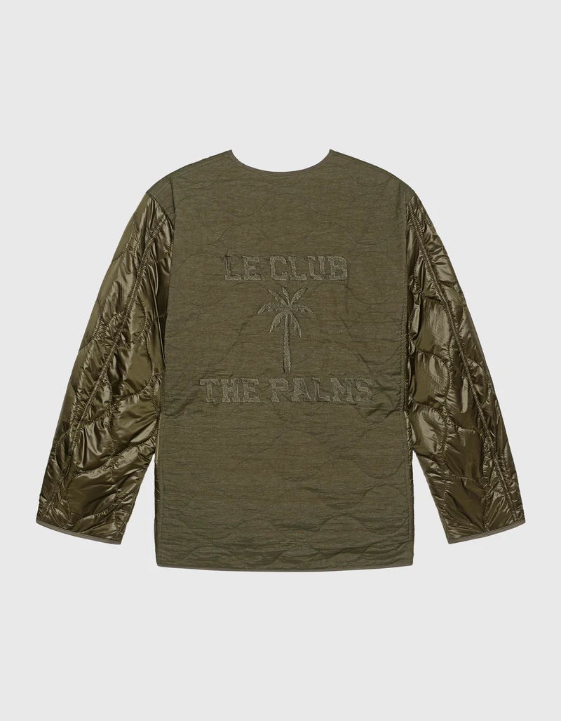Oversize Material-Mix Jacke Shaw