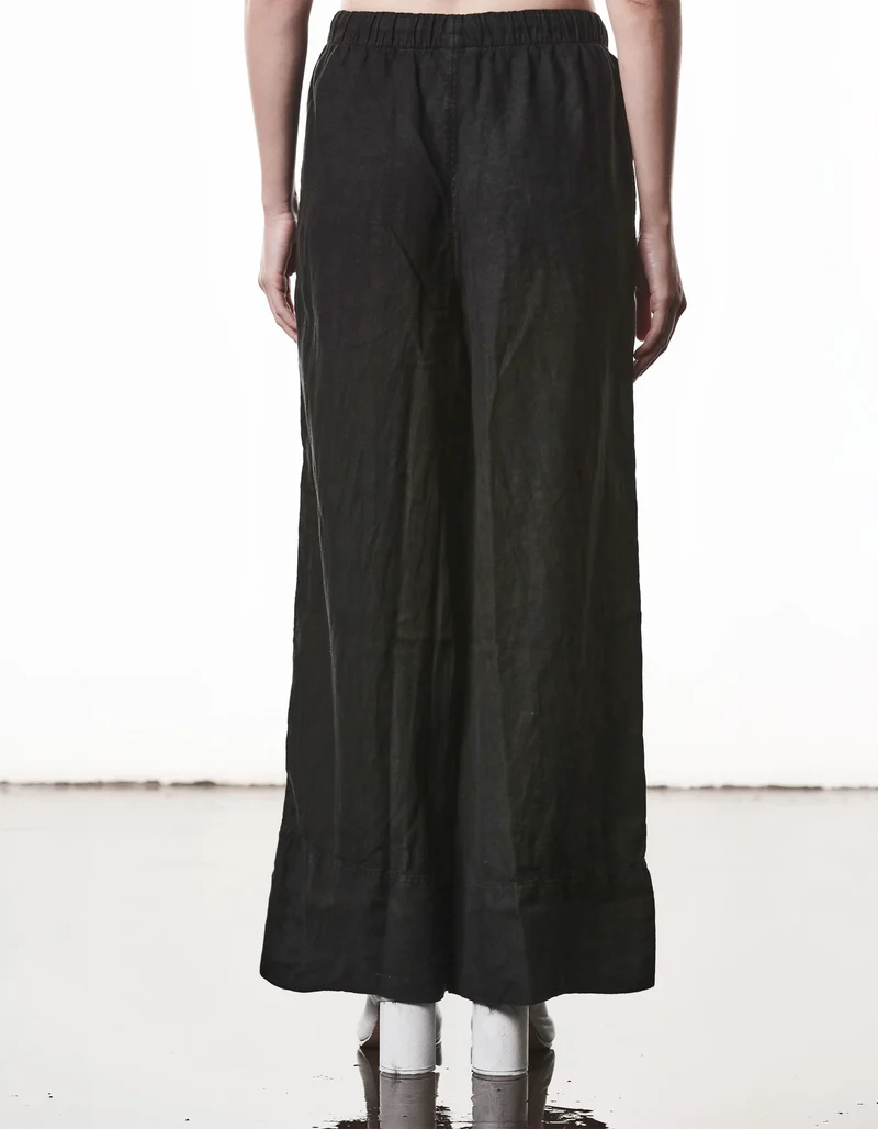 Wide-Leg Leinen-Hose