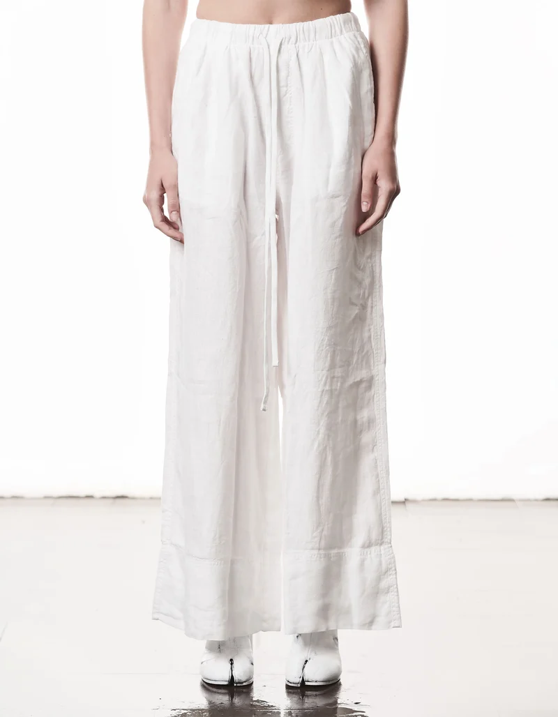 Wide-Leg Leinen-Hose