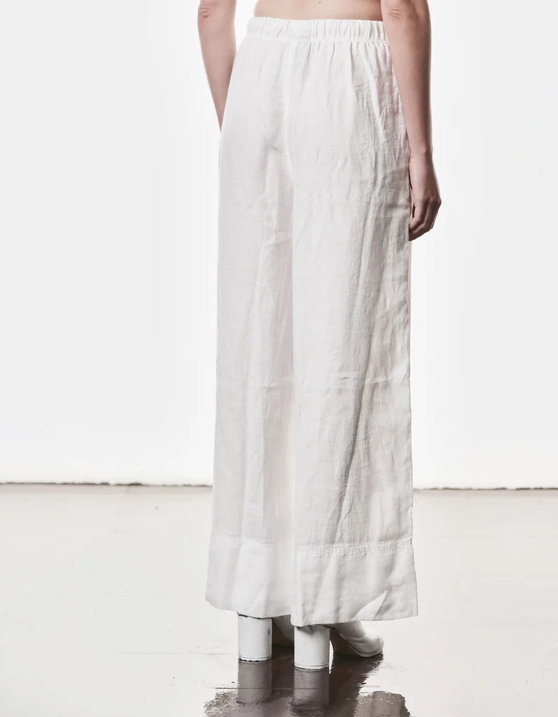 Wide-Leg Leinen-Hose
