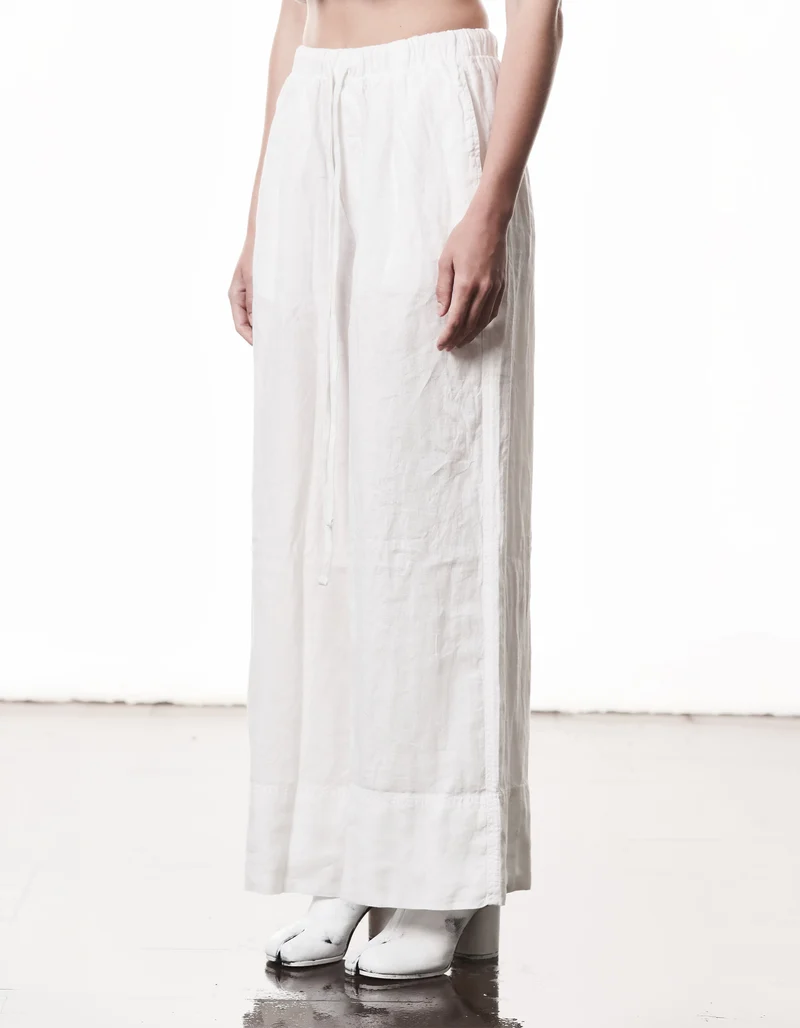 Wide-Leg Leinen-Hose