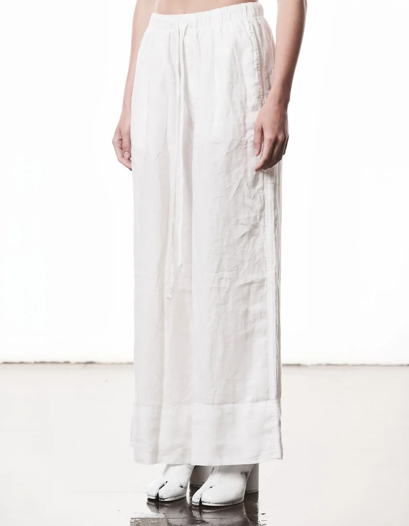 Wide-Leg Leinen-Hose
