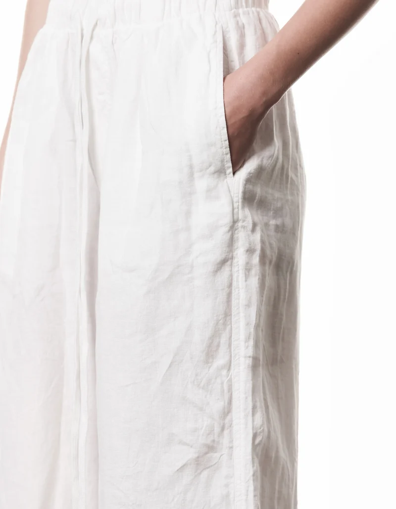 Wide-Leg Leinen-Hose