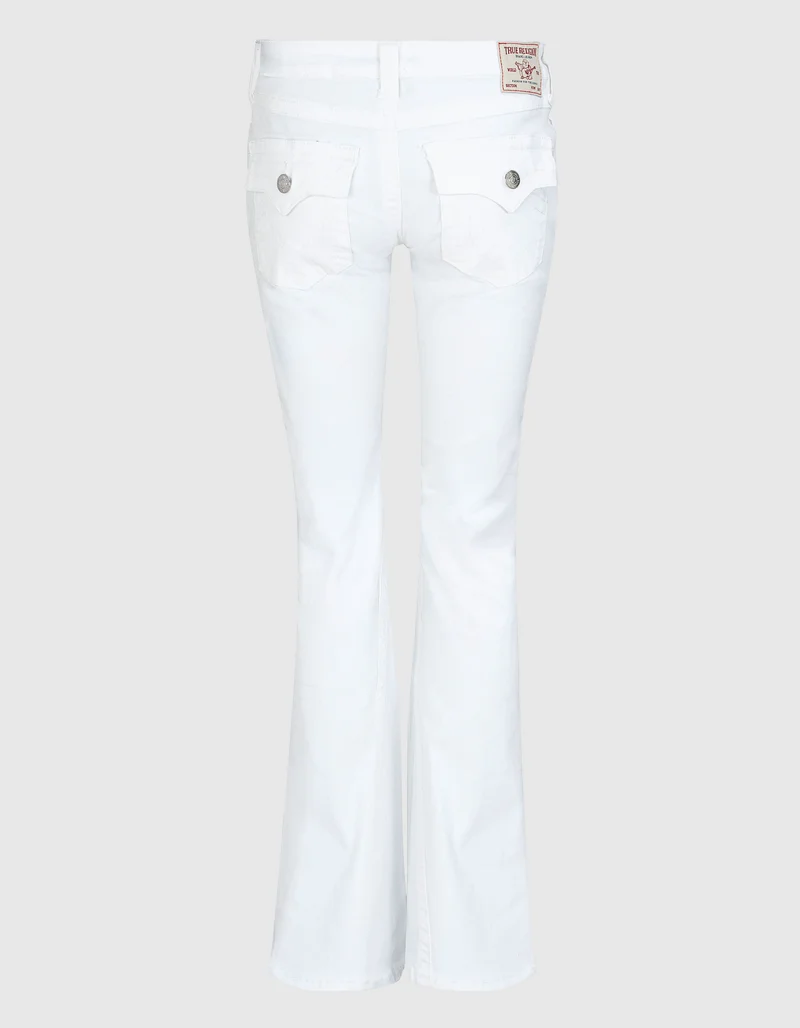 Flare-Leg Jeans Joey Low-Rise Flare Flap