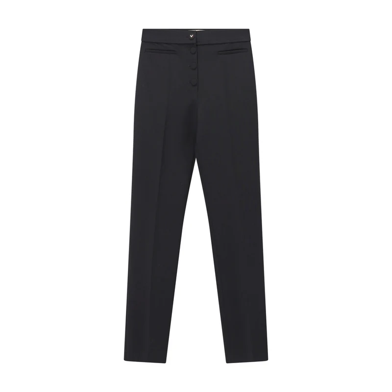 Regular-Fit Hose aus Wolle