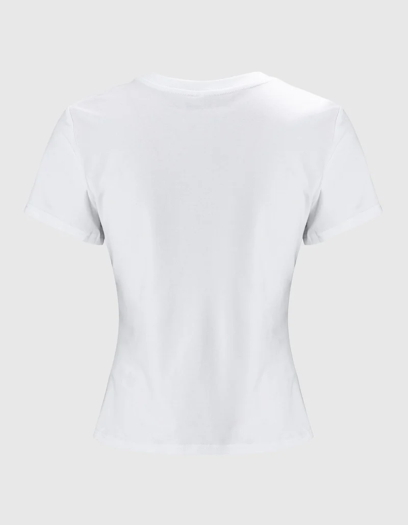 Bedrucktes T-Shirt Crystal Classic mit Strass-Verzierung