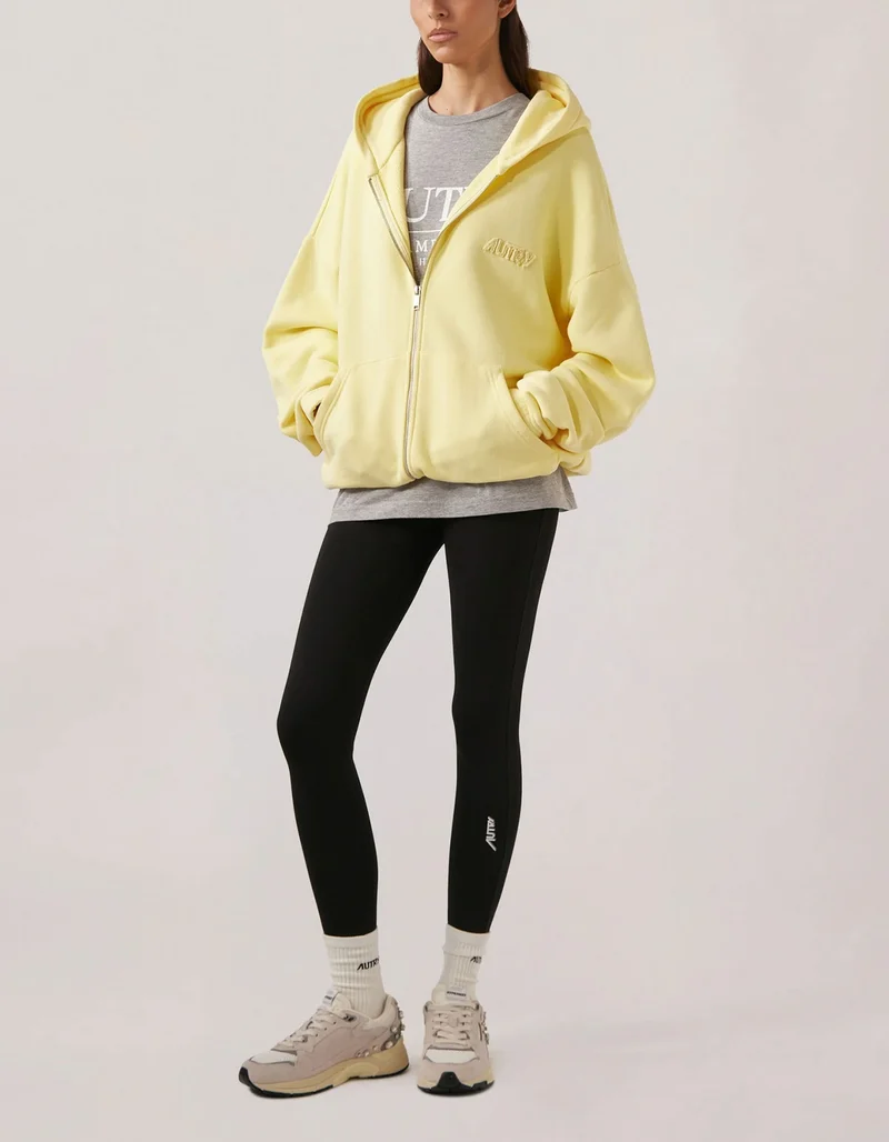 Ankle-Leggings mit Label-Print