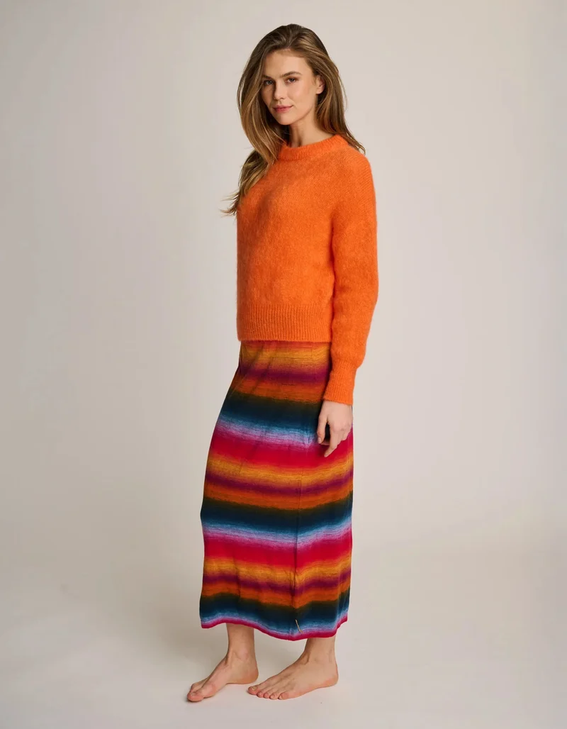 Midi-Strickrock Manon mit Farbverlauf