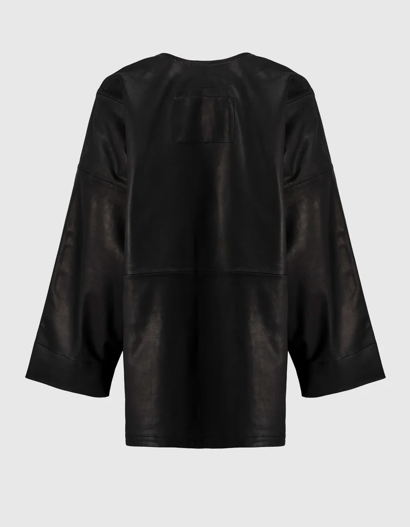 Lederjacke Elson im Kimono-Style