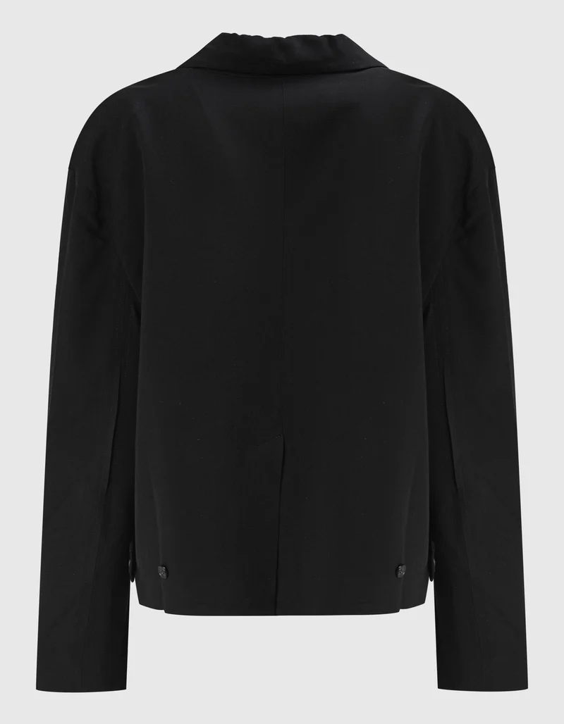 Cropped Oversize-Blazer mit seitlichen Cut-Outs