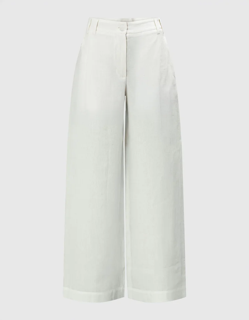 Wide-Leg Leinen-Hose