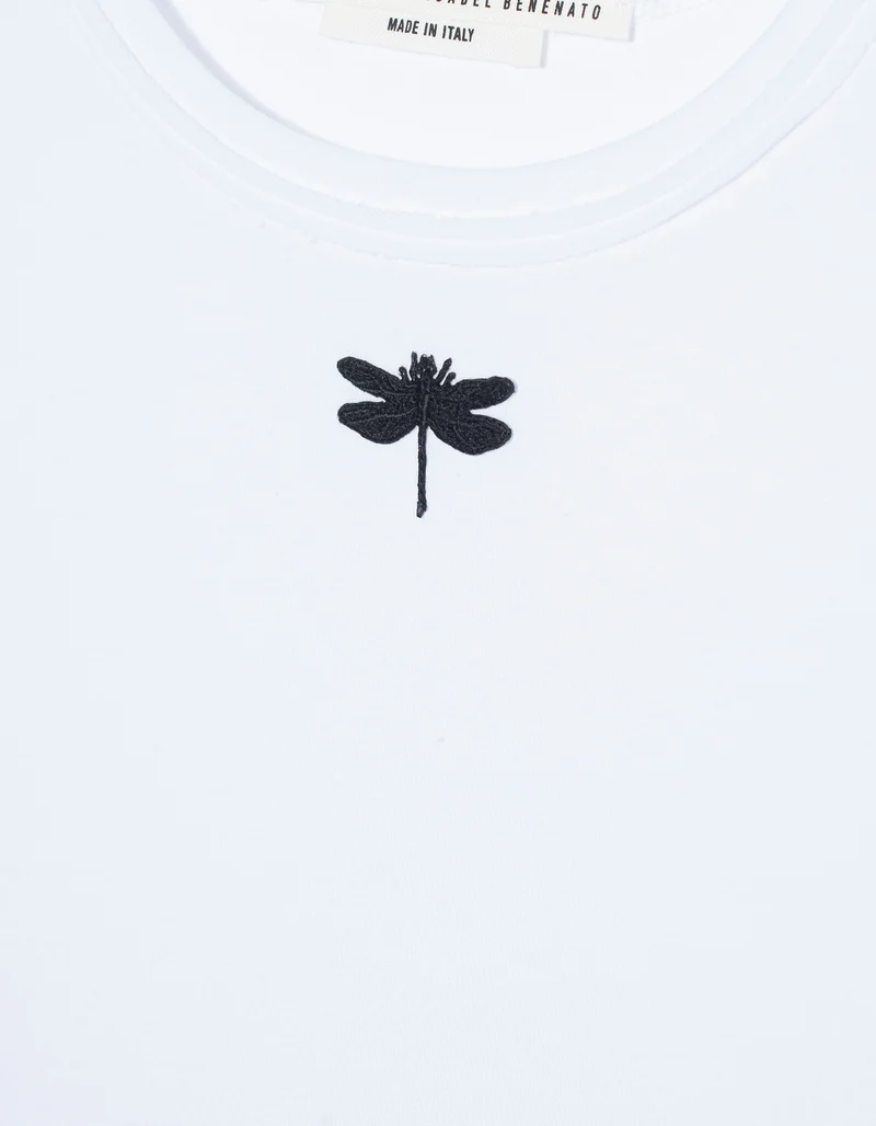 Oversize T-Shirt mit Stickerei