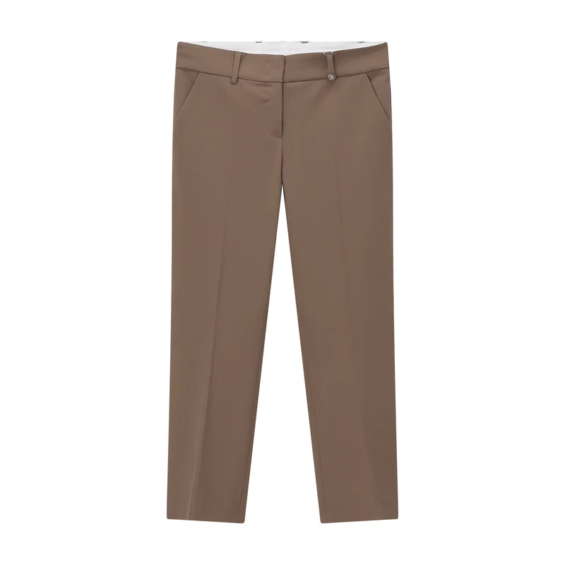 Straight-Fit Hose aus Viskose-Mix