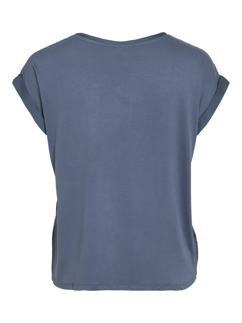 Vila T-shirt Viellette Satin Top Vintage Indigo