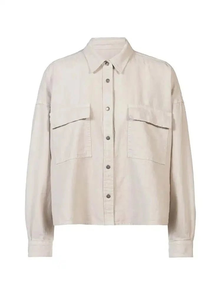 Herrlicher Bluse Linen Cotton Mix 268