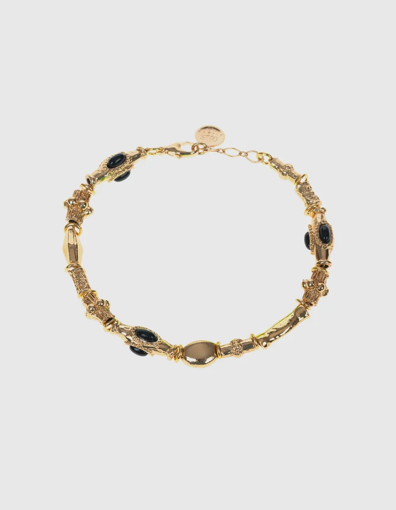 Vergoldetes Armband Kali Cabochon