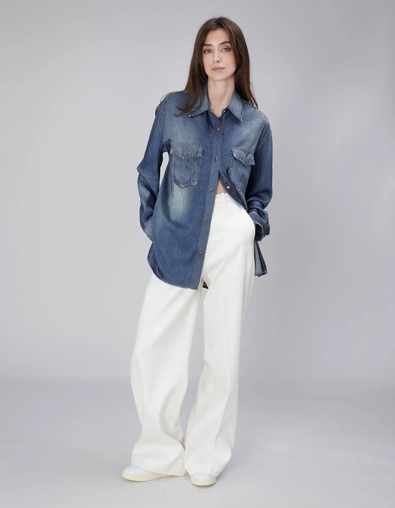 Leinen-Mix Hose