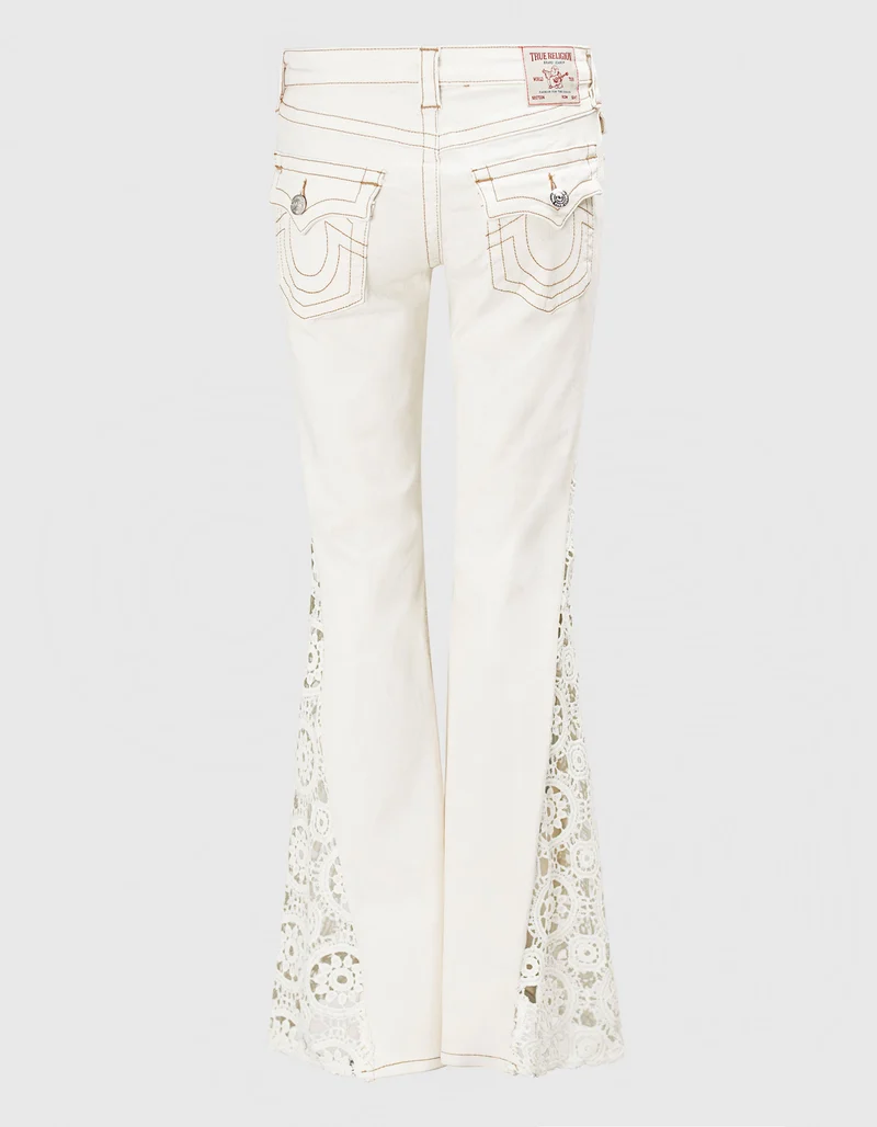 Flare-Jeans Crochet Mid Rise
