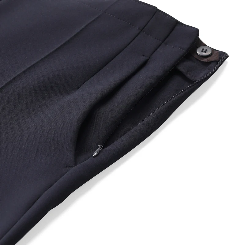 Slim-Fit Stoffhose mit Bügelfalte