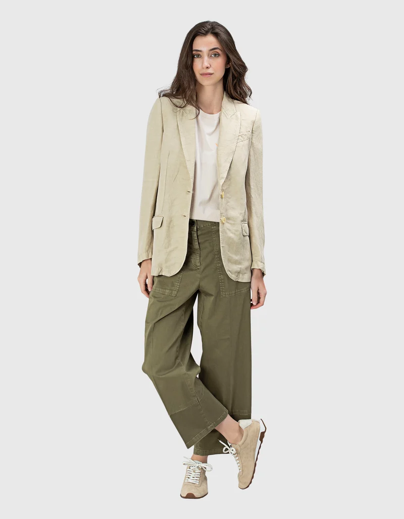 Leinen-Mix-Blazer