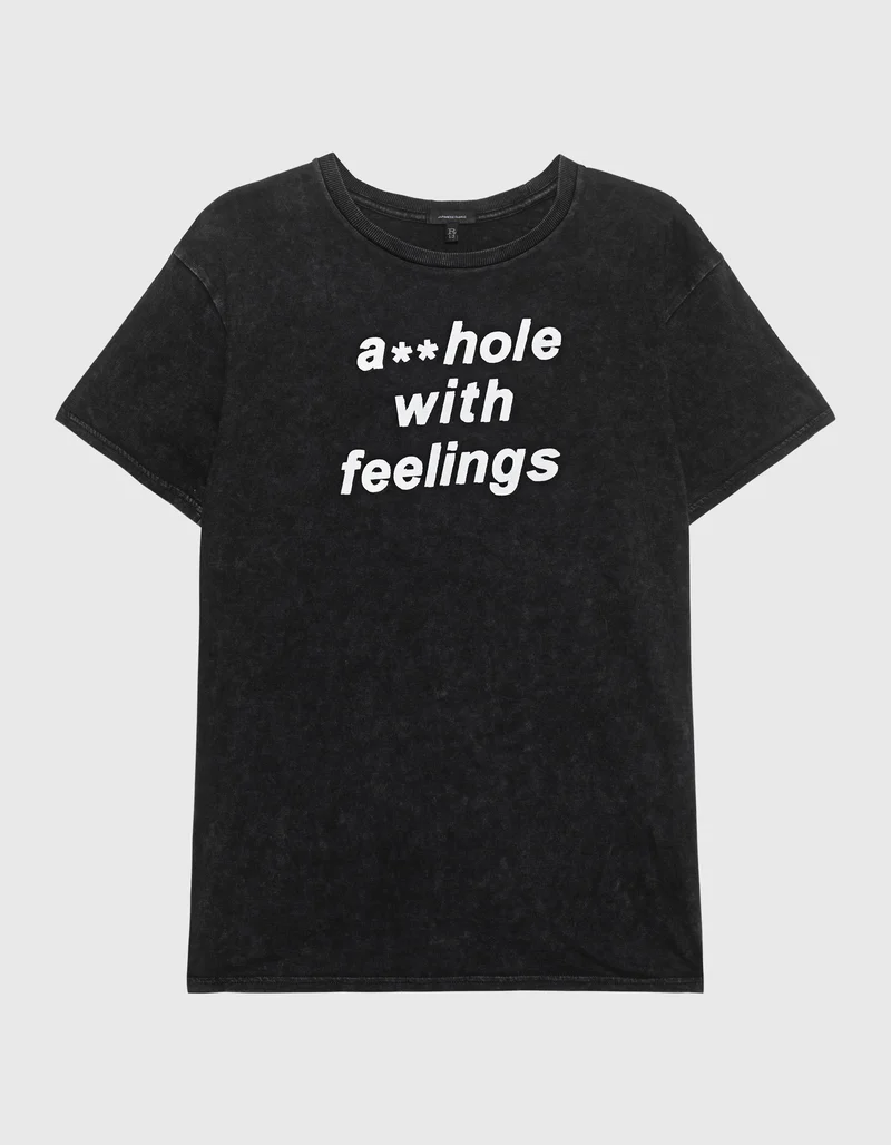 Bedrucktes T-Shirt Boy mit Kaschmir-Anteil