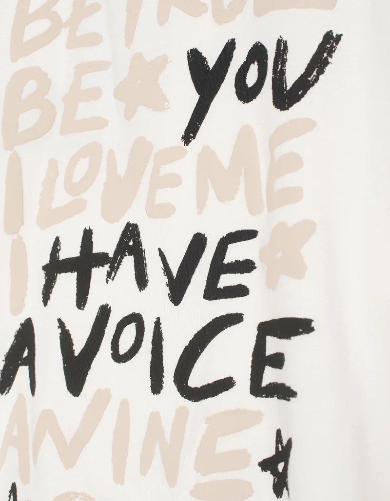 Bedrucktes Oversize T-Shirt Walker