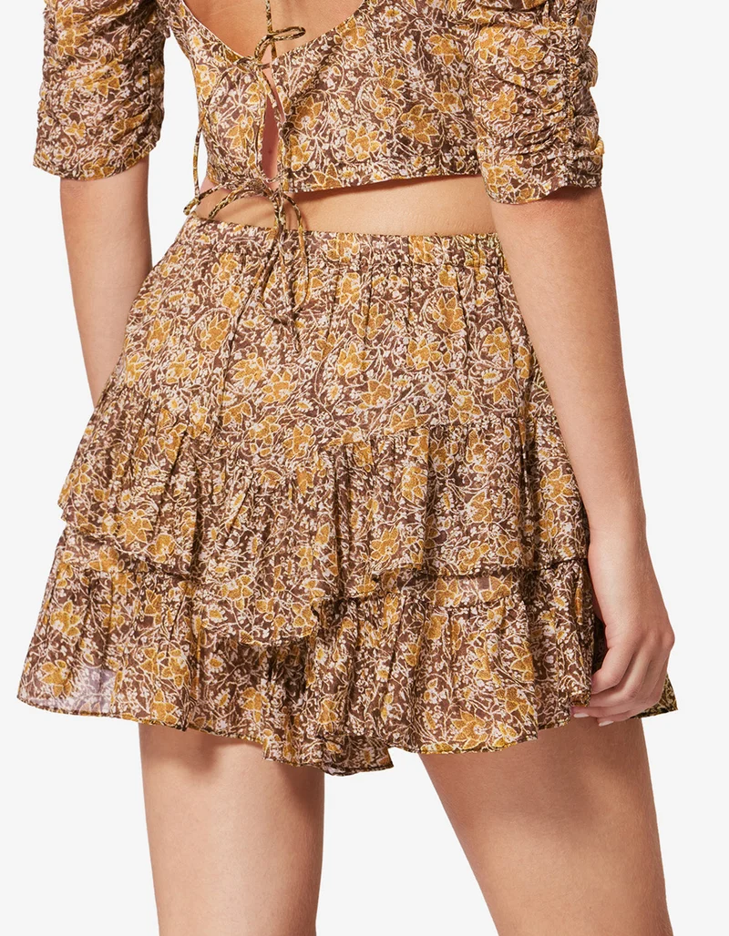 Gemusterter Mini-Skort Jocadia